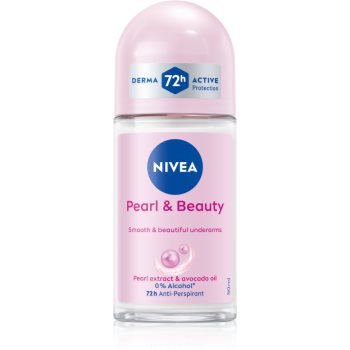 NIVEA Pearl & Beauty deodorant roll-on antiperspirant pentru femei - imagine 2